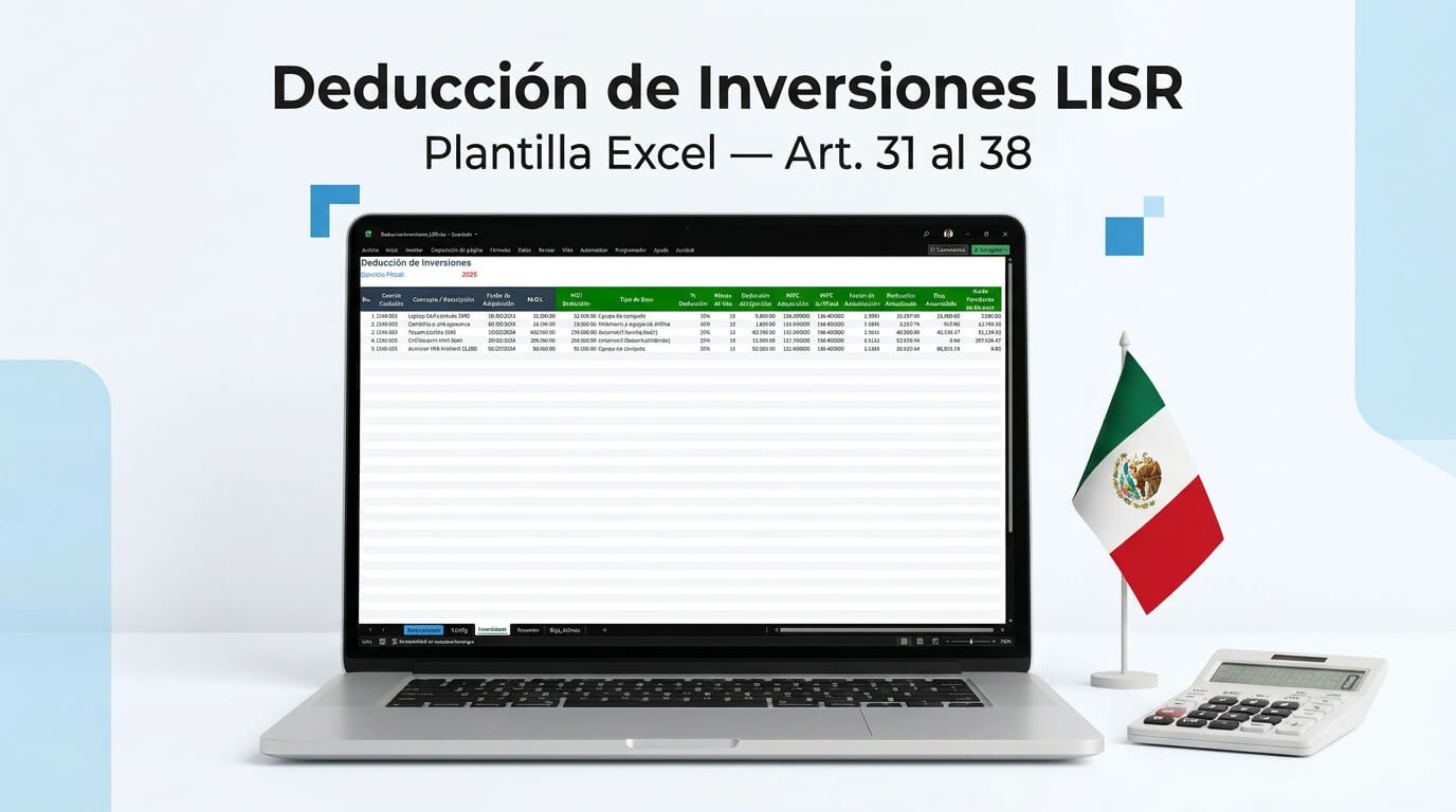 Plantilla de Deducción de Inversiones LISR